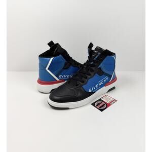 Size 10 - Givenchy Blue Wing High Top Sneakers RETAIL $900